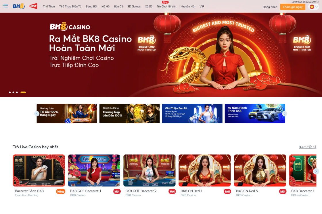 BK8 game bài đổi thưởng uy tín nhất