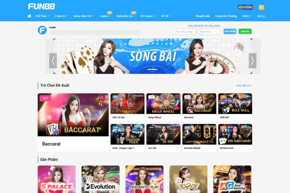 Fun88 game bài đổi thưởng uy tín nhất
